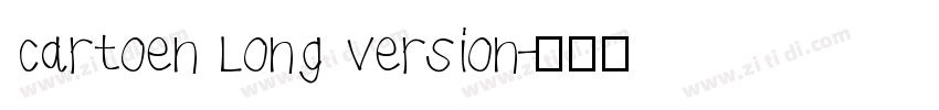 Cartoen Long Version字体转换